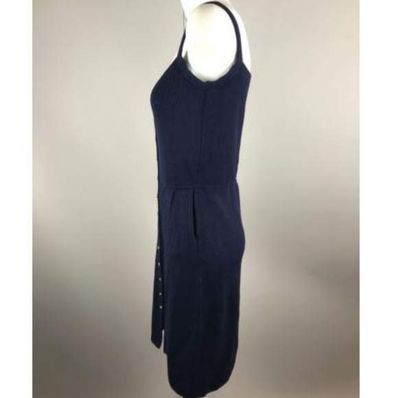 St John Santana Knit Navy Blue Spaghetti Strap But - Picture 6 of 8